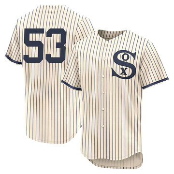 Men's Jonathan Stiever Chicago White Sox Replica White Cooperstown  Collection Jersey