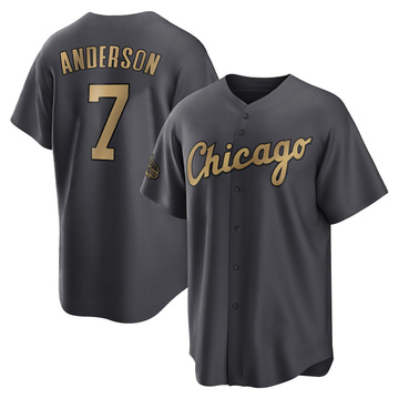 Nike Men's Replica Chicago White Sox Tim Anderson #7 Cool Base Red Jersey