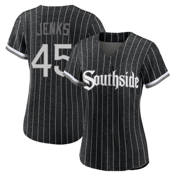 Men's Mitchell and Ness Bobby Jenks Chicago White Sox Authentic White 1983  Throwback Jersey